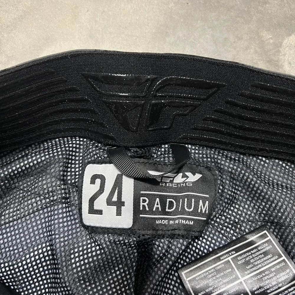 Fly Racing Radium Kids Grey Black Camo Bicycle Motocross Pants Size 24
